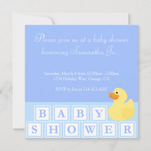 Baby showerankalodrät inbjudningar