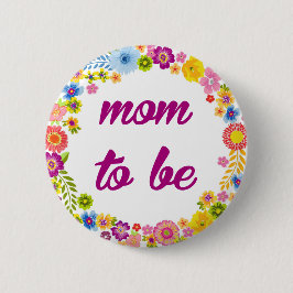 Baby showeremblem - mamma som är knapp