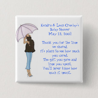 Baby showerfavör knapp