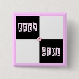Baby showerflicka knapp