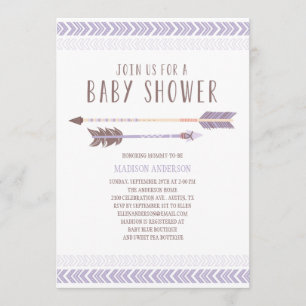 Baby showerinbjudan för Aztec Inbjudningar