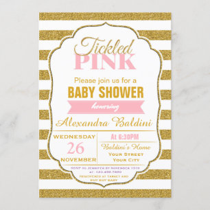 Baby showerinbjudan för en flicka inbjudningar