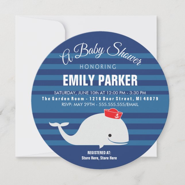 Baby showerinbjudan för val | inbjudningar (Framsida)