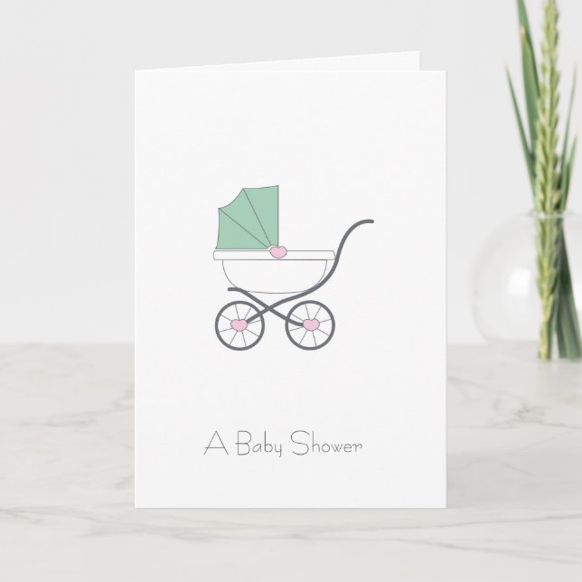 Baby showerinbjudan inbjudan (Framsida)