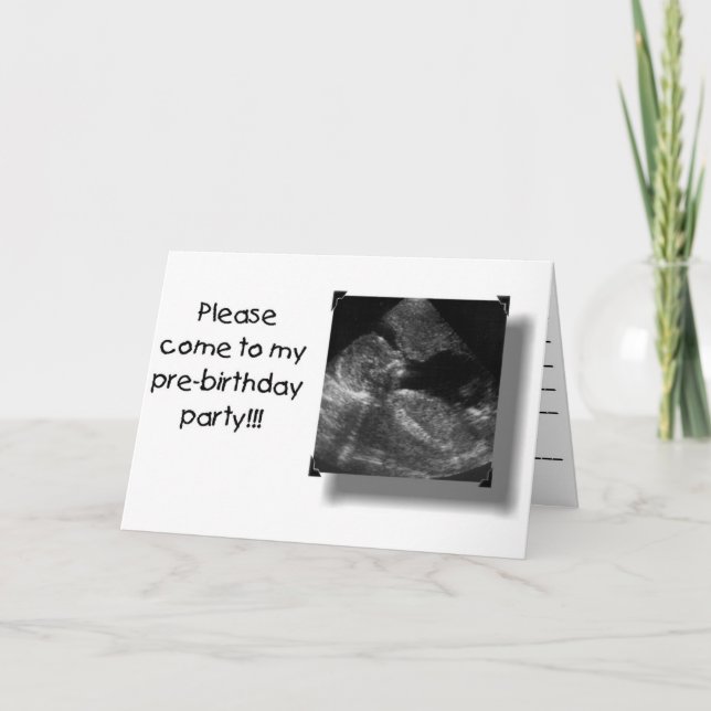 Baby showerinbjudan inbjudan (Framsida)