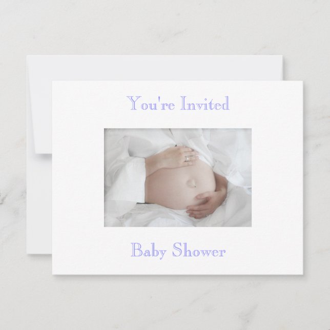 Baby showerinbjudan inbjudningar (Framsida)