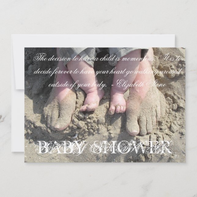 Baby showerinbjudan inbjudningar (Framsida)