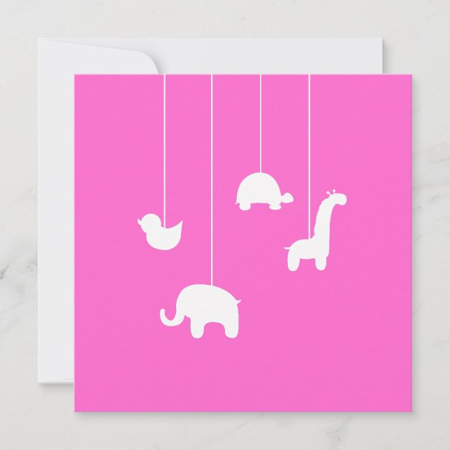 Baby showerinbjudan inbjudningar (Framsida)