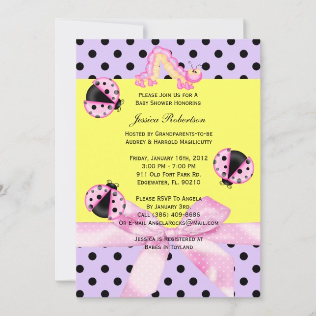 Baby showerinbjudan inbjudningar (Framsida)