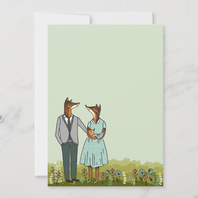 Baby showerinbjudan/nyfödd bebismeddelande inbjudningar (Framsida)