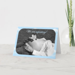 Baby showerinbjudan som vi förväntar inbjudan