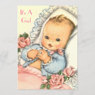 BABY SHOWERinbjudanflicka Inbjudningar