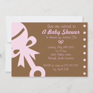 Baby showerinbjudningar, inbjudan, meddelanden inbjudningar