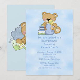 Baby showerpojkenalle inbjudningar