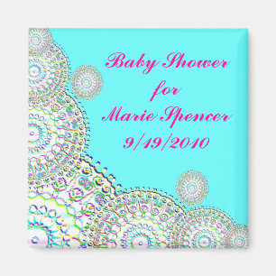 Baby showerspara datum magneter