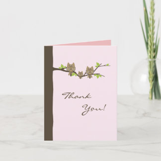 Baby showertackkort (flickan) tack kort