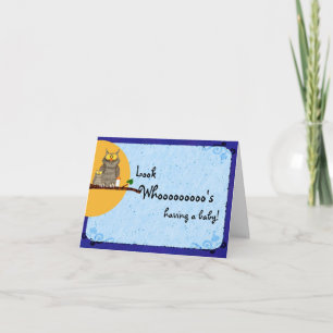 Baby showerugglakort inbjudan