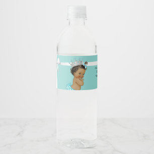 Baby showervattenflaskaetiketter, kunglig baby vattenflaskor etikett