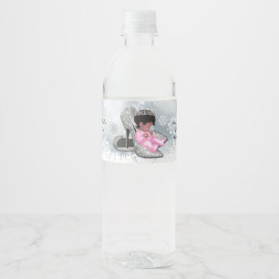 Baby showervattenflaskaetiketter, kunglig baby vattenflaskor etikett