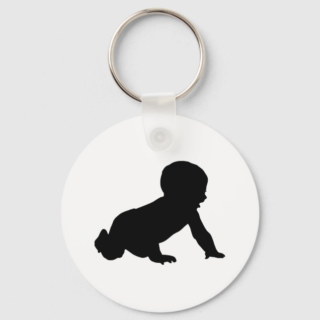 Baby Silhouette Nyckelring (Framsida)