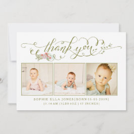 Baby Sip & See Tack Birth Notice Inbjudningar