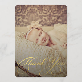 Baby Sip & See Tack Födelsedagsannonsering Meddelande