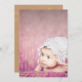 Baby Sip & See Thank You Birth Announcement Inbjudningar