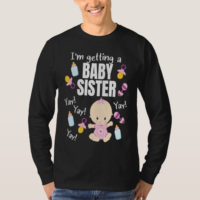 Baby Sister reveal I'm getting a Baby Sister Cute  T Shirt (Framsida)