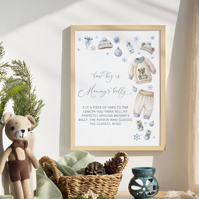 Baby sitt Kall utanför Hur stor är Mamma Belly Poster (Skapare uppladdad)