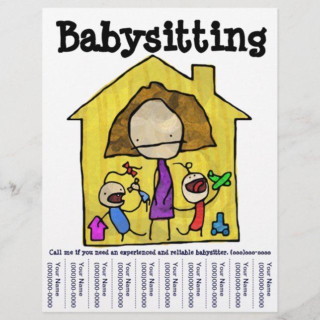Baby Sitter Flyer (Framsidan)