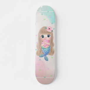 Baby Sjöjungfru, Stjärnor Mini Skateboard Bräda 18,5 Cm
