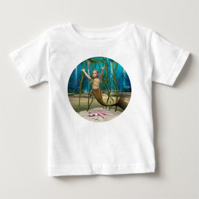 Baby Sjöjungfru Tee Shirt (Framsida)