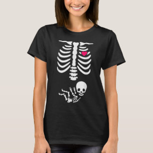 Baby Skeleton Gravid Meddelande om röntgenfunktion T Shirt
