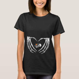 Baby Skeleton Heart Hand Halloween X Gravid T Shirt