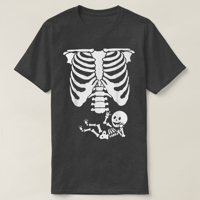 Baby Skeleton Ribs  T Shirt (Design framsida)