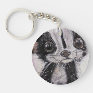 Baby Skunk Acrylic Keychain