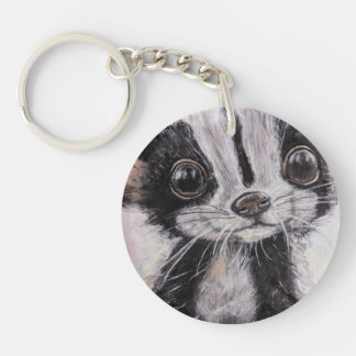 Baby Skunk Acrylic Keychain