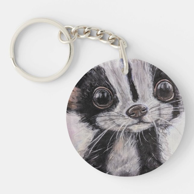 Baby Skunk Acrylic Keychain (Framsidan)