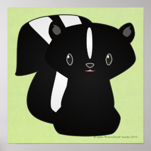 Baby Skunk-utskrift Poster