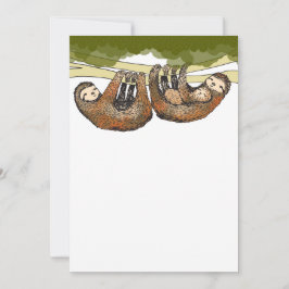 Baby Sloth Baby Shower/Nyfödd bebis Announcment Meddelande