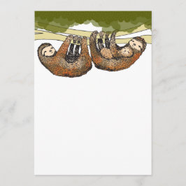 Baby Sloth Baby Shower/Nyfödd bebis Announcment Meddelande