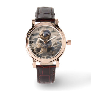 Baby Sloth Byggnad Sand Castles Armbandsur