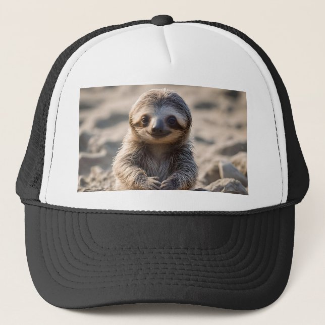 Baby Sloth Byggnad Sand Castles Keps (Framsida)