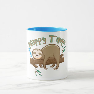Baby Sloth Family Mugg