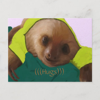 Baby Sloth i Pajamas Vykort