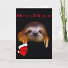 Baby Sloth-julkort Helgkort