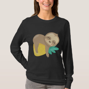Baby Sloth Tropical Pineapple Fruit Cute T Shirt