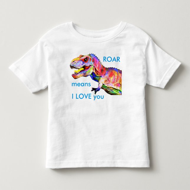 Baby Småbarn Dinosaur T-Rex Shirt Tröja (Framsida)