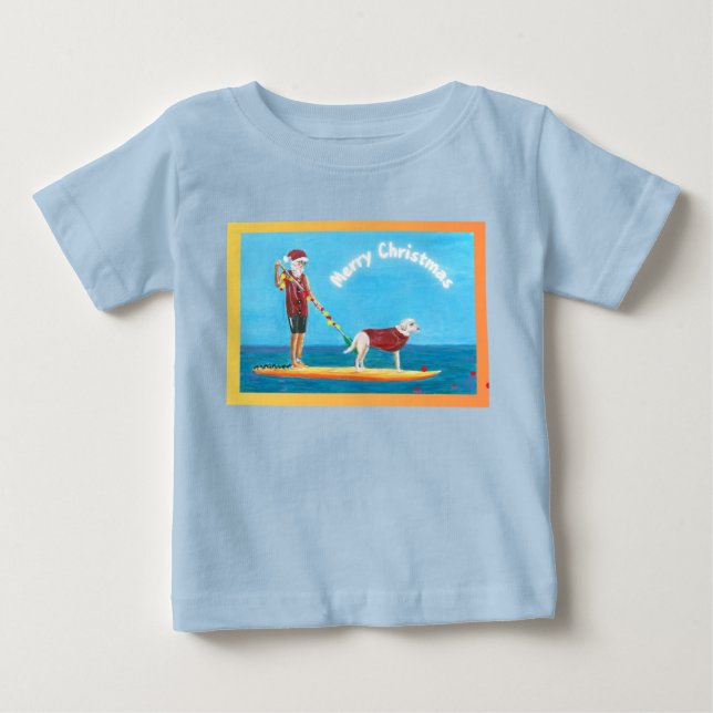 Baby Småbarn - skjorta med blått skjorta T Shirt (Framsida)