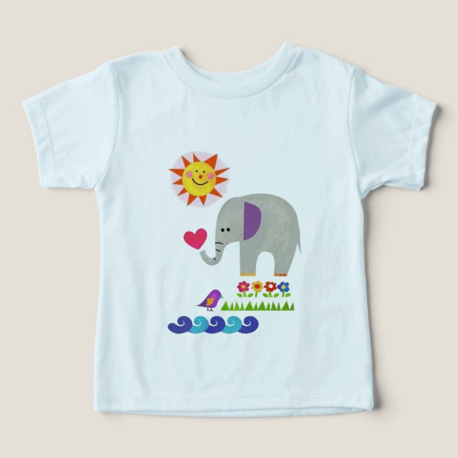 Baby småbarn t-shirt (Design Framsida)